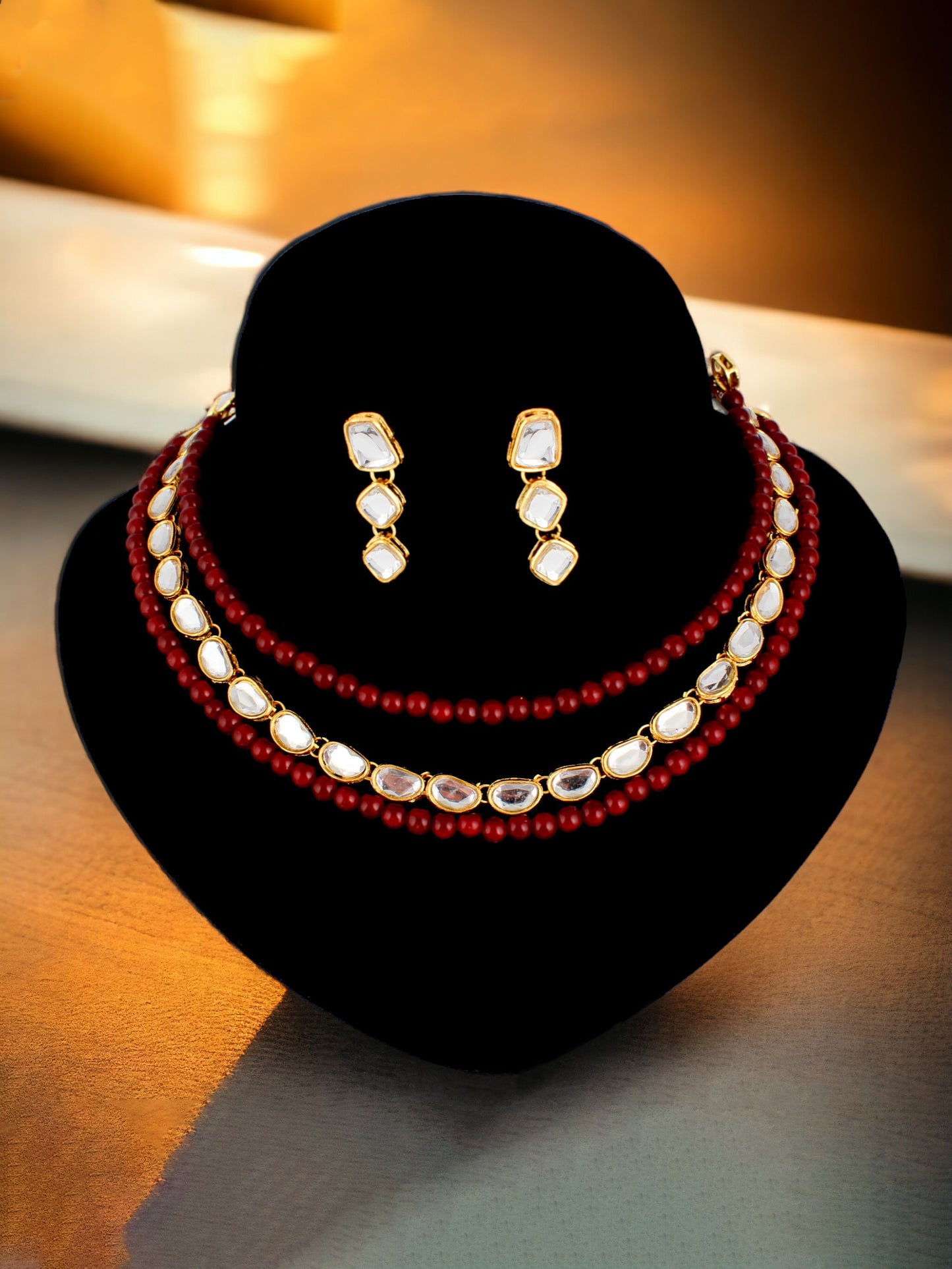 Kundan Necklace Set For Women & Girls