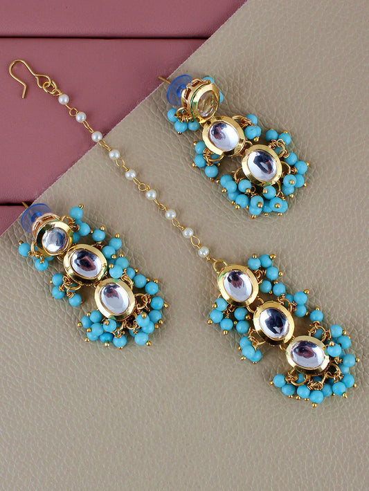 Kundan Tika Earring set for Girls & women