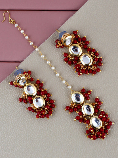 Kundan Tika Earring set for Girls & women