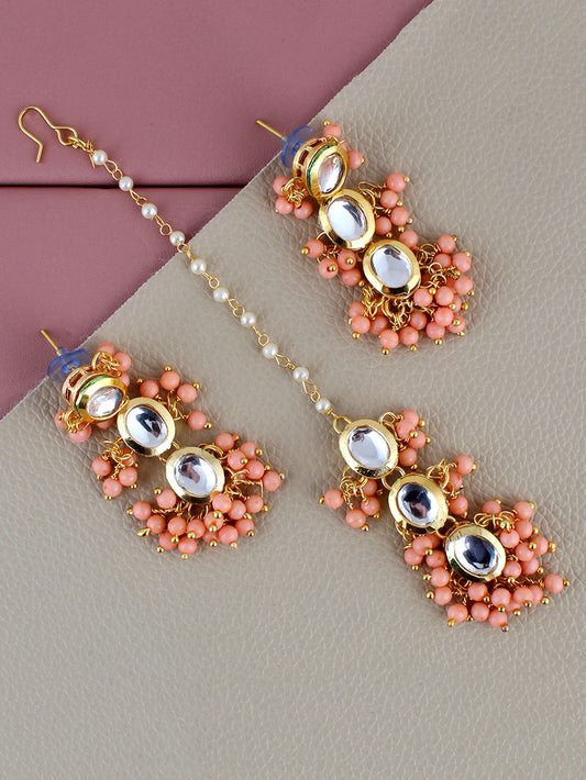 Kundan Tika Earring set for Girls & women