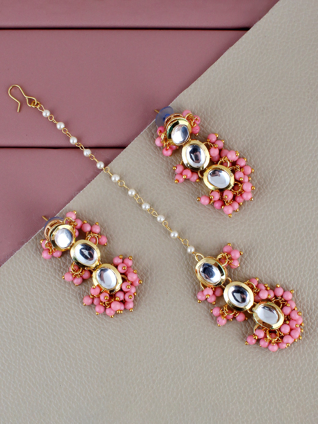 Kundan Tika Earring set for Girls & women