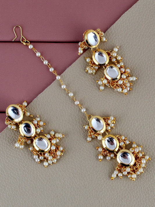 Kundan Tika Earring set for Girls & women