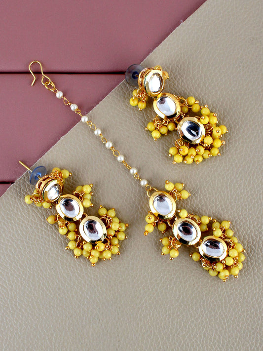 Kundan Tika Earring set for Girls & women