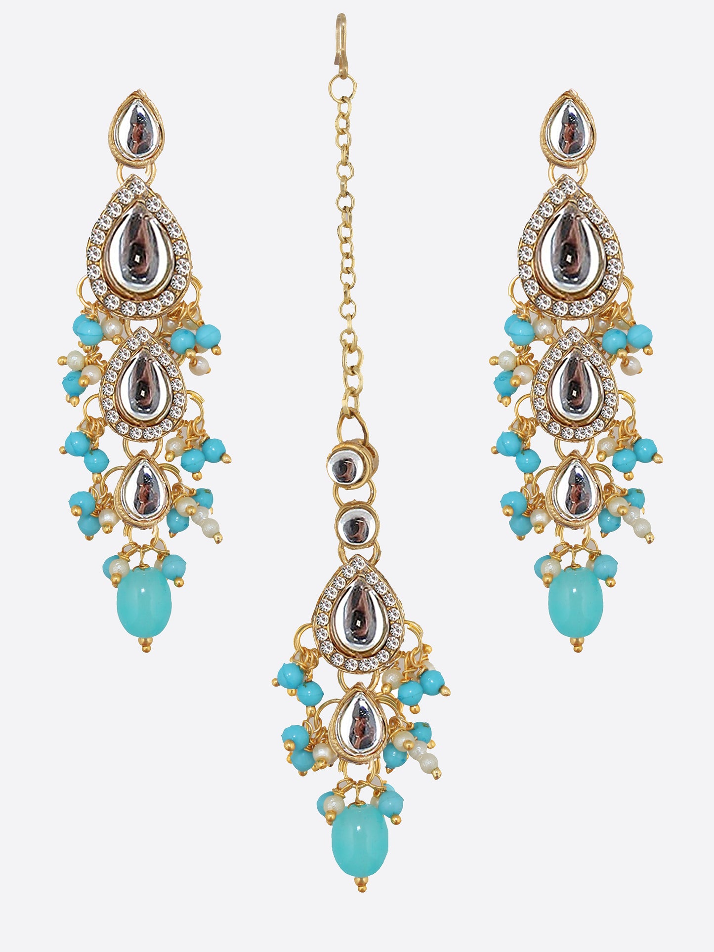 Kundan Tika Earring set for Girls & women