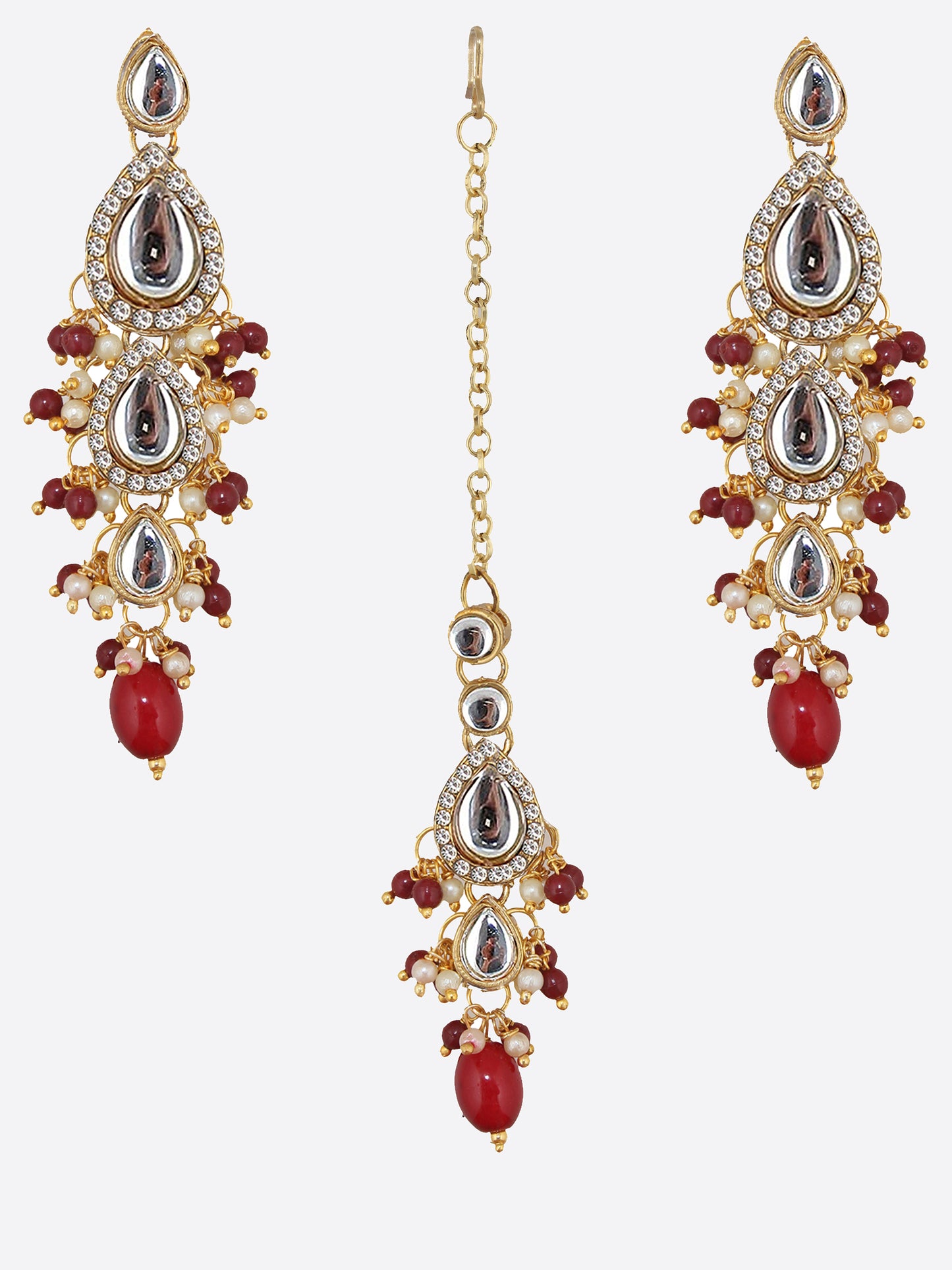 Kundan Tika Earring set for Girls & women