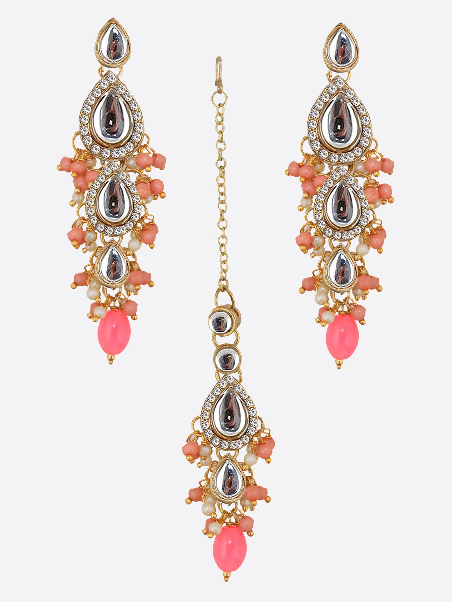 Kundan Tika Earring set for Girls & women