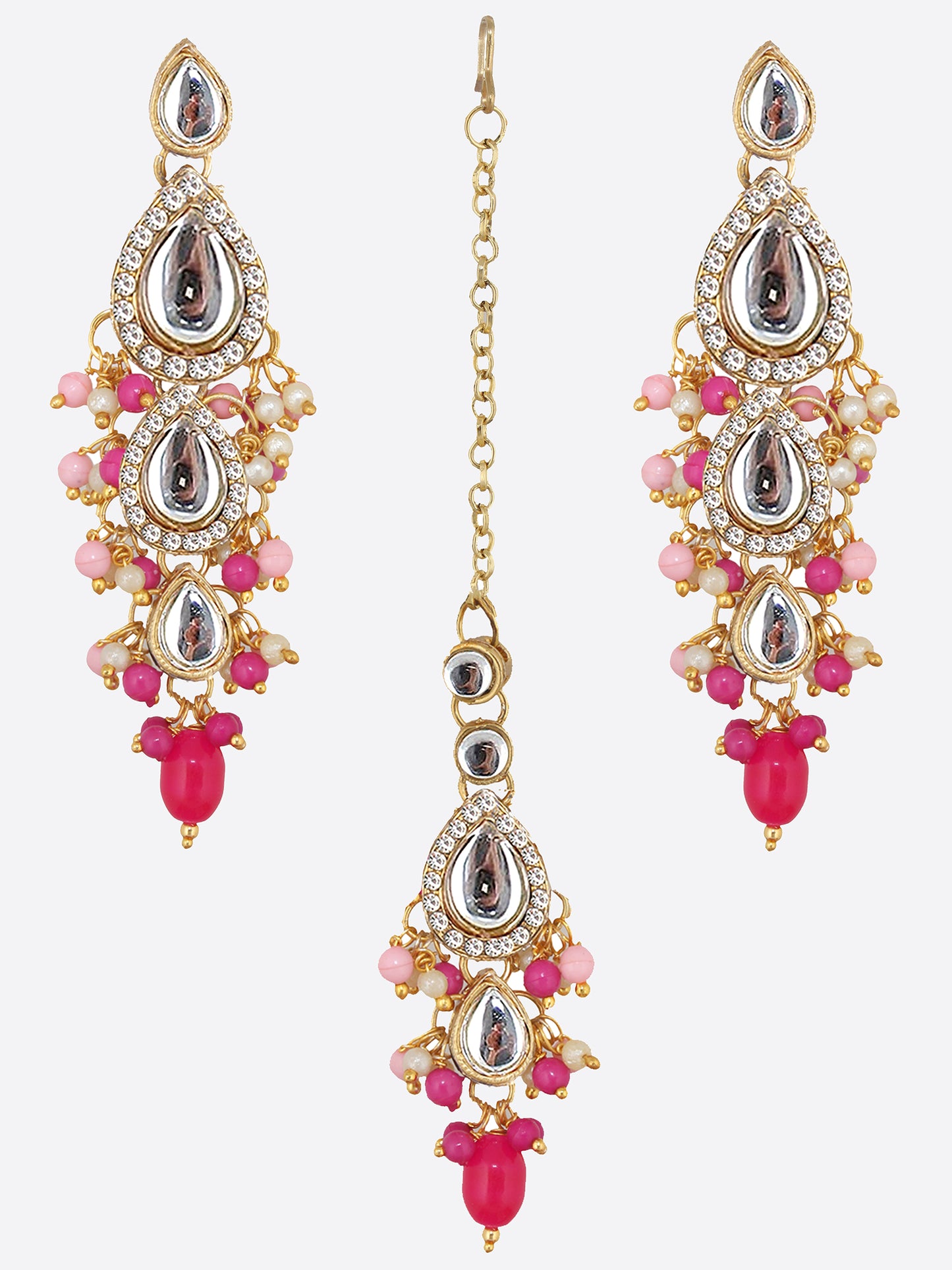 Kundan Tika Earring set for Girls & women