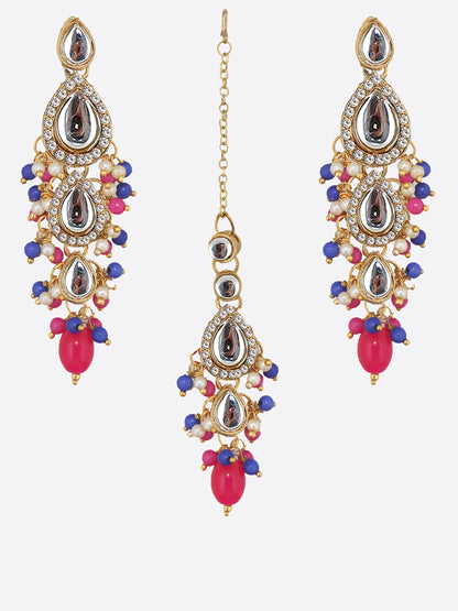 Kundan Tika Earring set for Girls & women