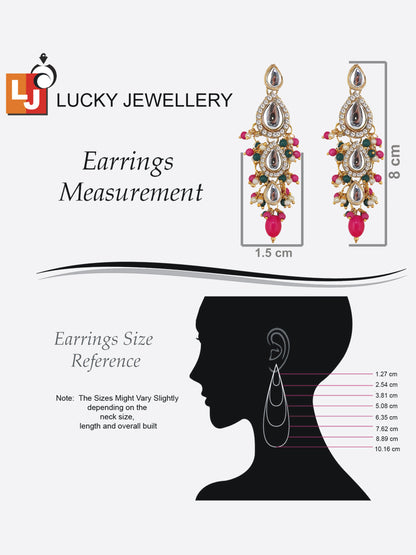 Kundan Tika Earring set for Girls & women