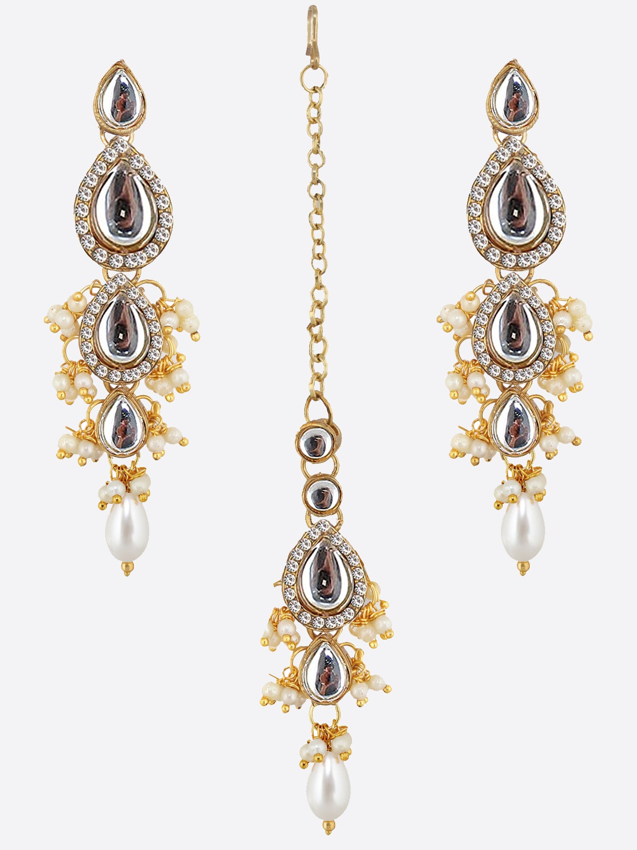 Kundan Tika Earring set for Girls & women