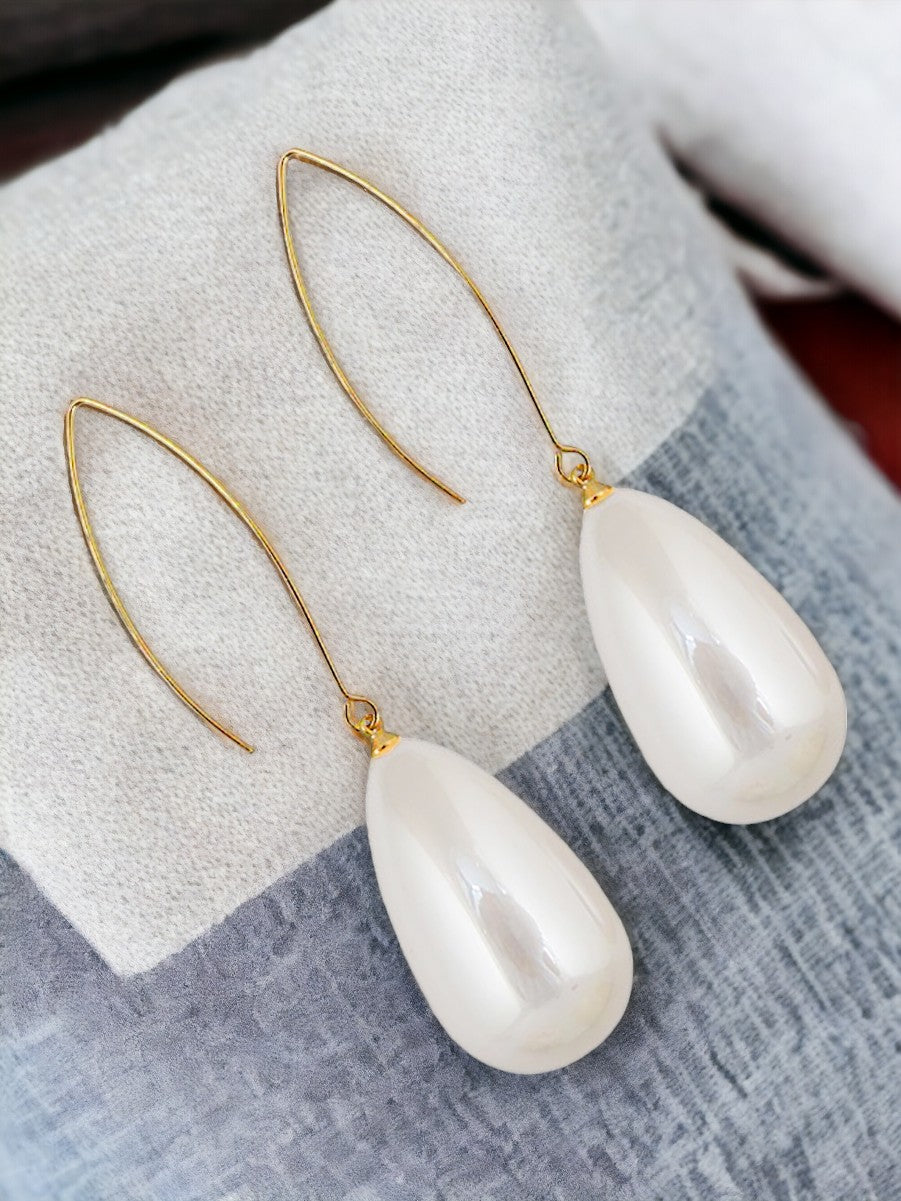 Pearl Drop Earrings For Girls & Women