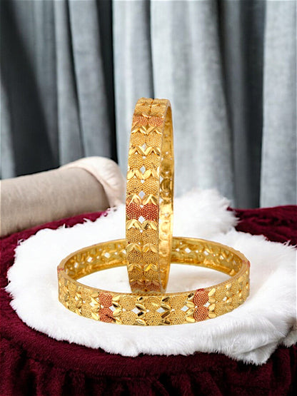 18k One Gram Gold Plated Meenakari Bangles for Women & Girls |