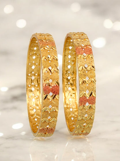 18k One Gram Gold Plated Meenakari Bangles for Women & Girls |