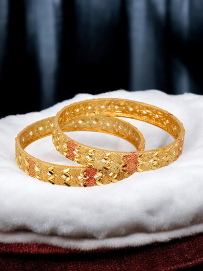 18k One Gram Gold Plated Meenakari Bangles for Women & Girls |