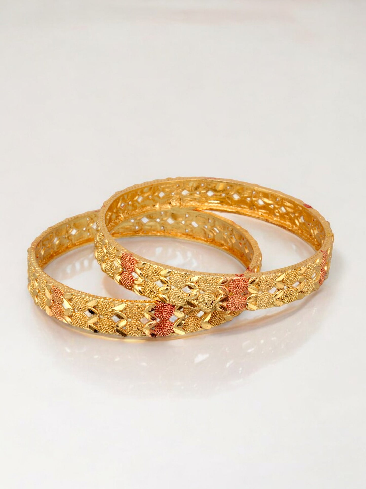 18k One Gram Gold Plated Meenakari Bangles for Women & Girls |