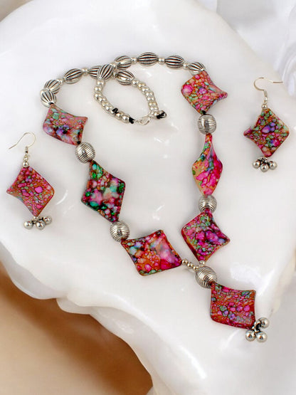 LUCKY JEWELLERY Navratri Garba Jewelry Set for Women & Girls