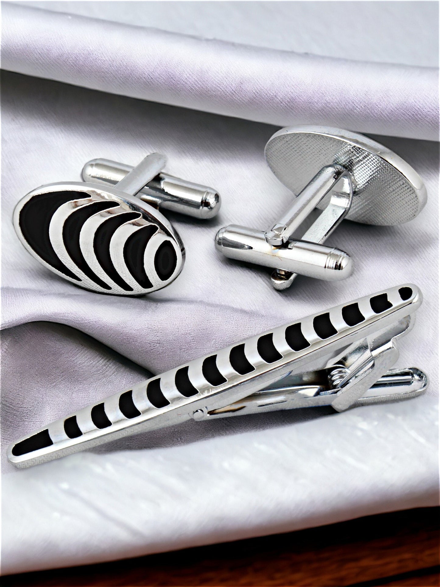 Cufflinks and Tie Pin Combo Gift Set For Men