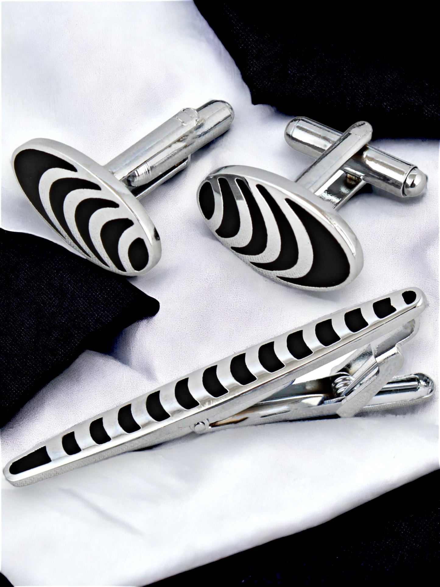 Cufflinks and Tie Pin Combo Gift Set For Men