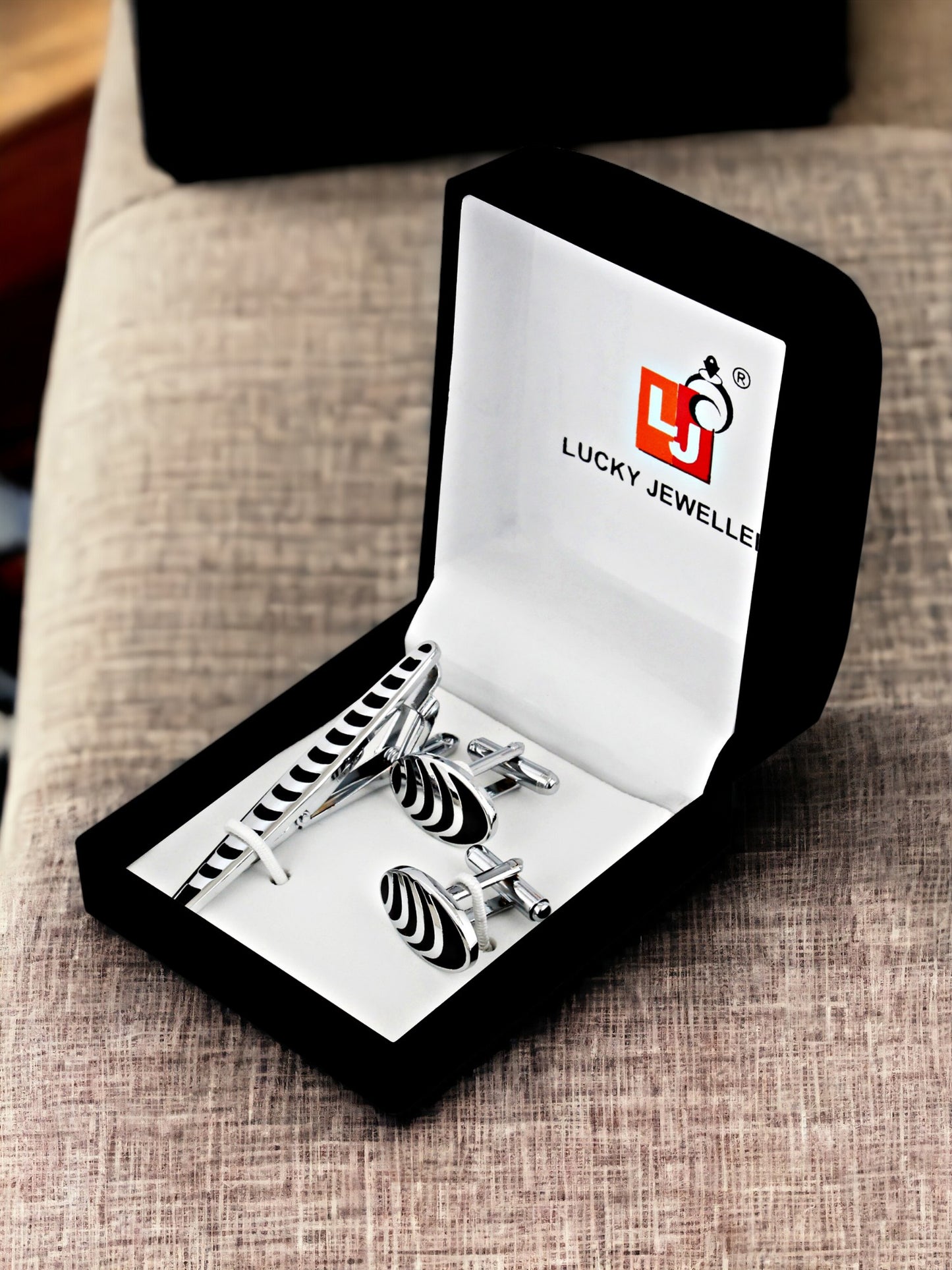 Cufflinks and Tie Pin Combo Gift Set For Men