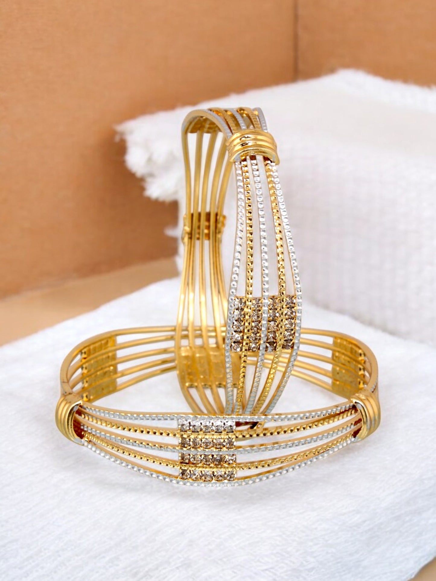 18k One Gram Gold Plated Meenakari Bangles for Women & Girls |