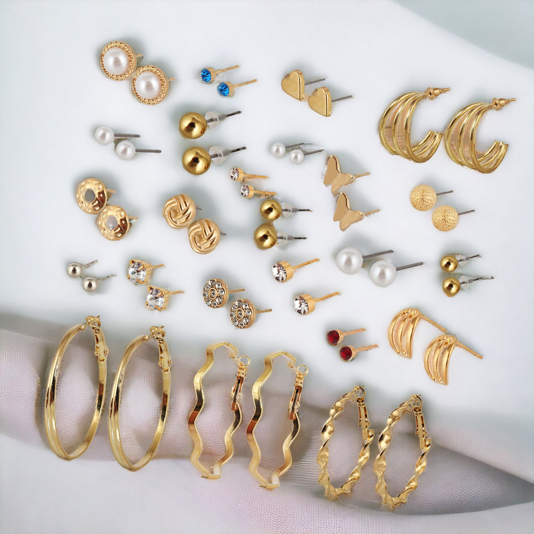 Trendy 24 Pairs Combo Set Of Earrings for Women & Girls