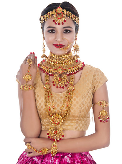 Traditional Stone Bridal Set For Girls & Women