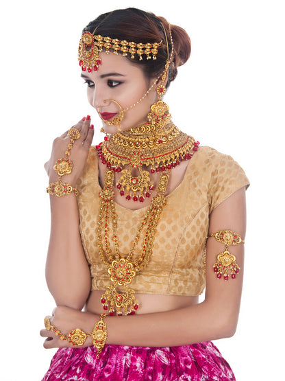 Traditional Stone Bridal Set For Girls & Women