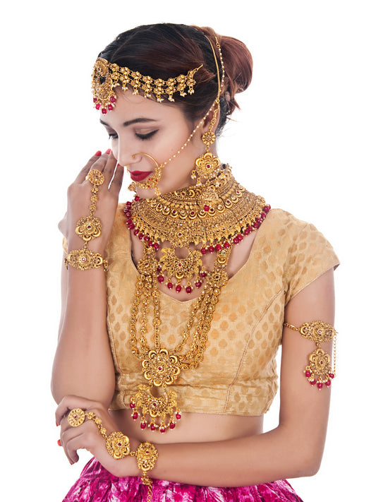 Traditional Stone Bridal Set For Girls & Women