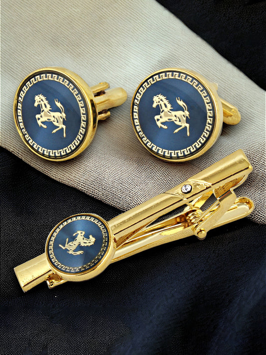 Cufflinks and Tie Pin Combo Gift Set For Men