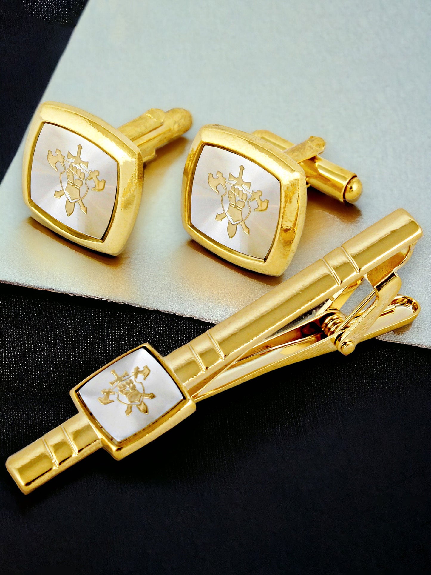 Cufflinks and Tie Pin Combo Gift Set For Men