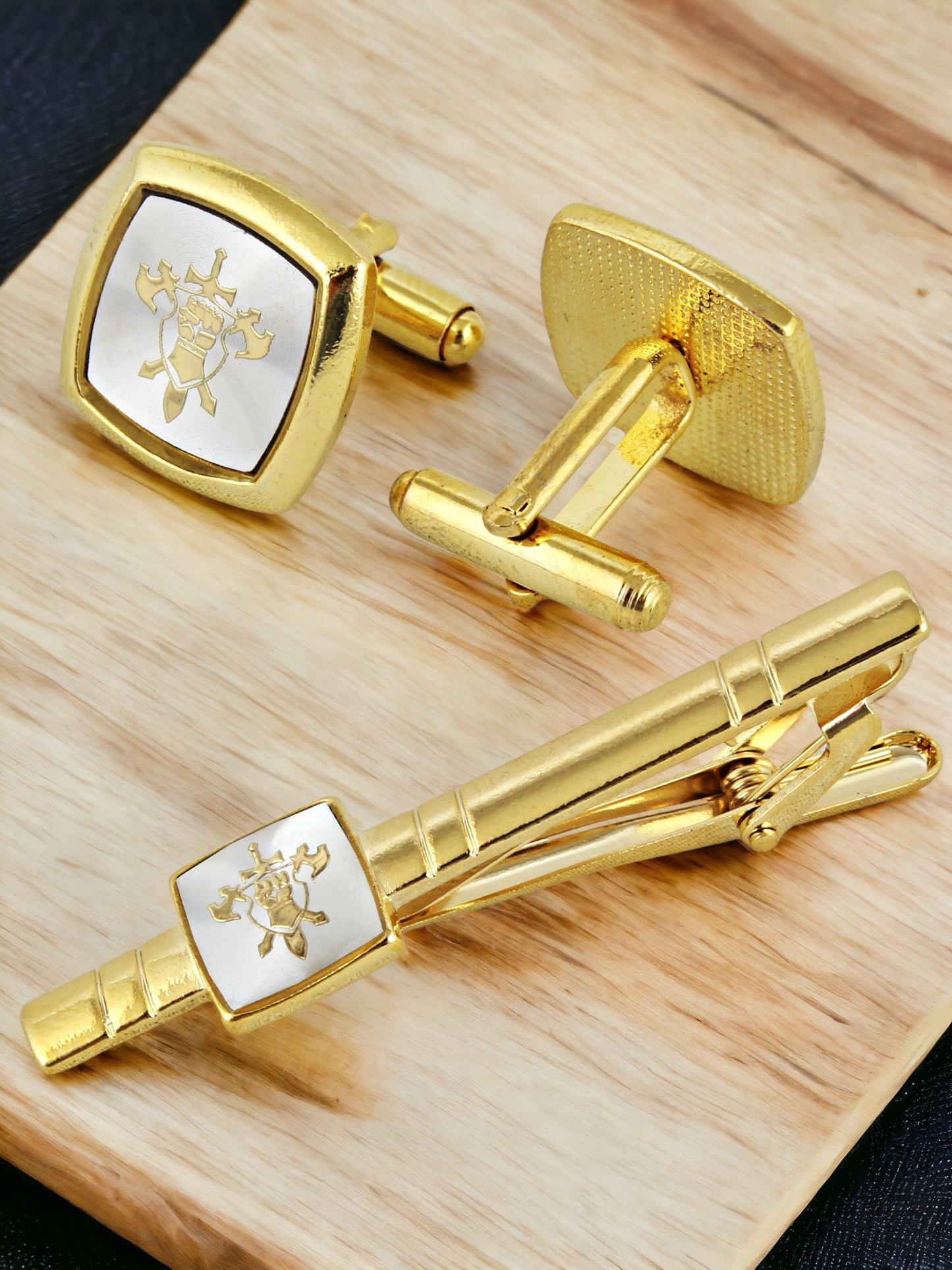 Cufflinks and Tie Pin Combo Gift Set For Men