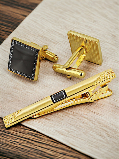 Cufflinks and Tie Pin Combo Gift Set For Men