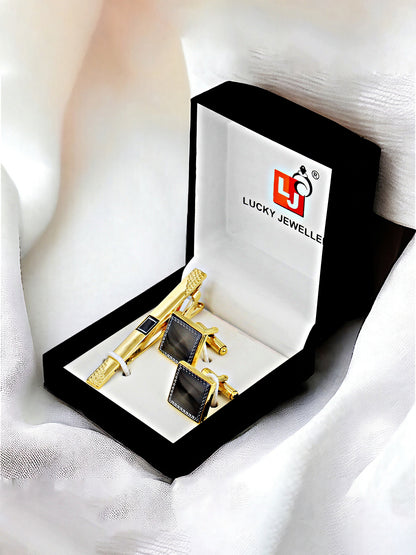 Cufflinks and Tie Pin Combo Gift Set For Men