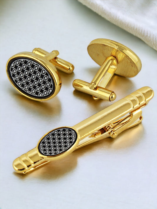 Cufflinks and Tie Pin Combo Gift Set For Men