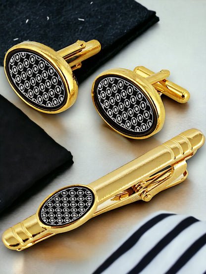 Cufflinks and Tie Pin Combo Gift Set For Men