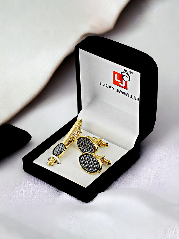 Cufflinks and Tie Pin Combo Gift Set For Men