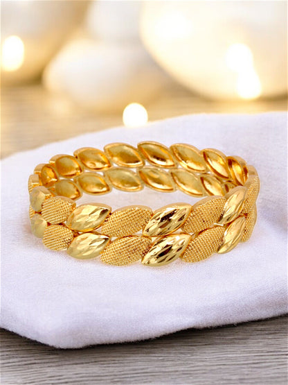 18k One Gram Gold Plated Traditional Bangles for Women & Girls |