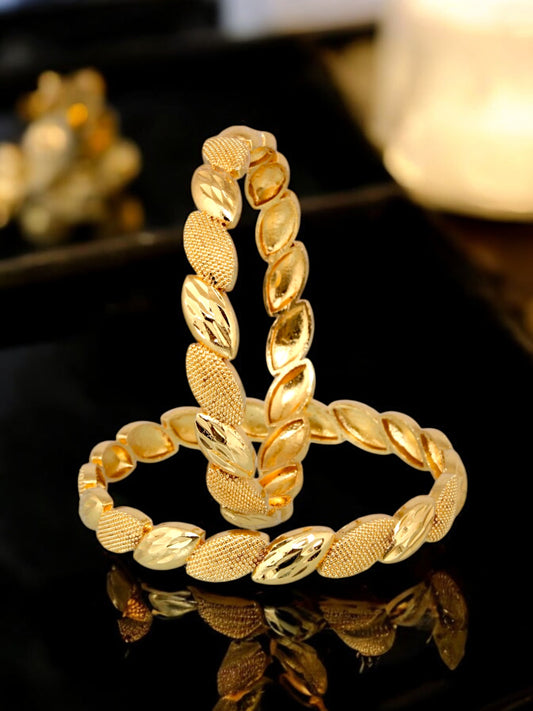 18k One Gram Gold Plated Traditional Bangles for Women & Girls |