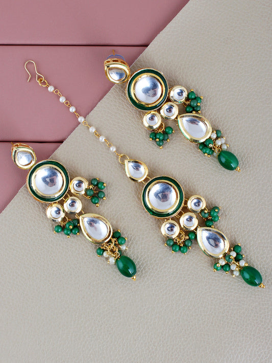 Kundan Tika Earring set for Girls & women