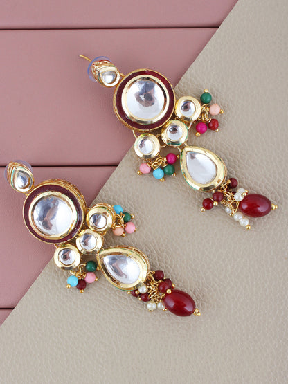 Kundan Tika Earring set for Girls & women