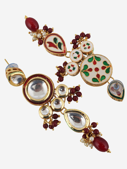 Kundan Tika Earring set for Girls & women