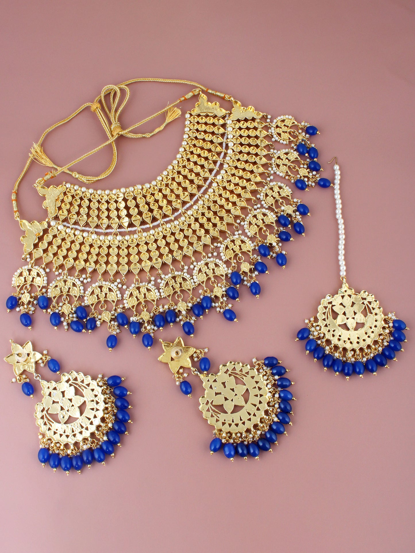 Kundan Choker Bridal Necklace Set For Women & Girls