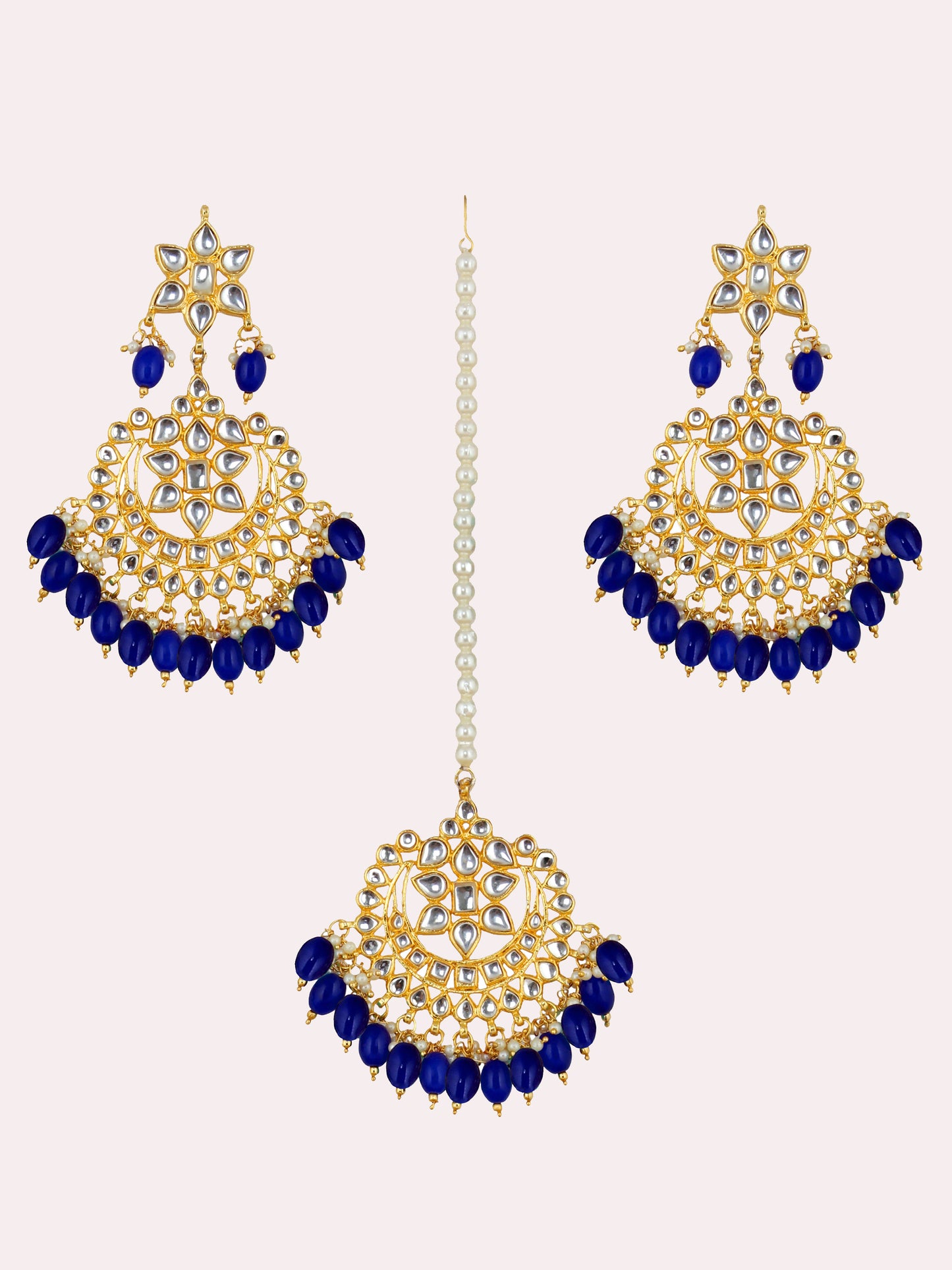 Kundan Choker Bridal Necklace Set For Women & Girls