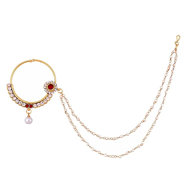 18 K Gold Plated Nath for Girls & Women