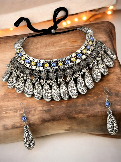 LUCKY JEWELLERY Navratri Garba Jewelry Set for Women & Girls