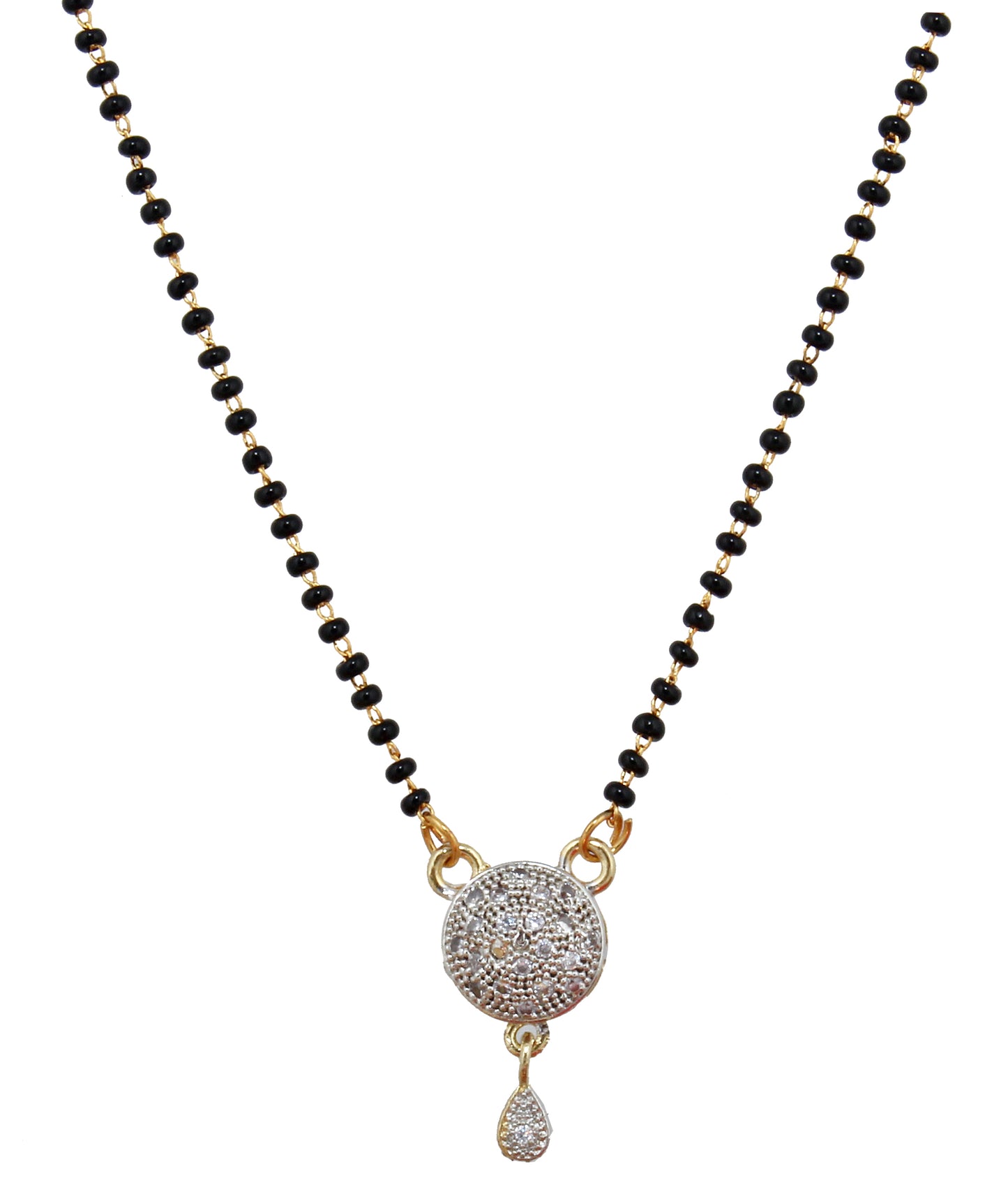 American Diamond (AD) Mangalsutra with Earring for Girls and Women