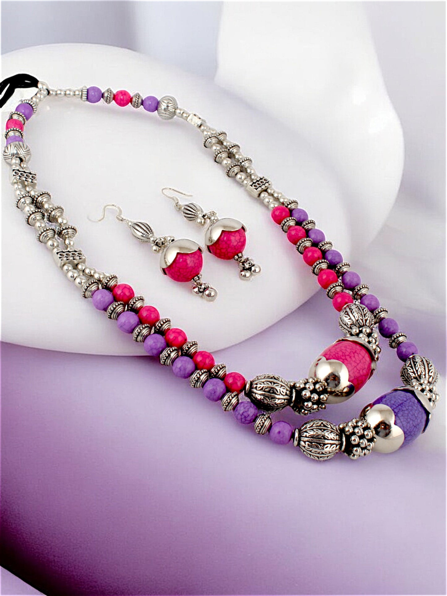 LUCKY JEWELLERY Navratri Garba Jewelry Set for Women & Girls