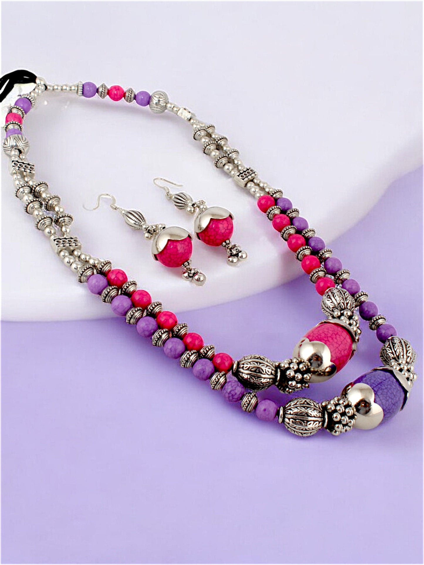 LUCKY JEWELLERY Navratri Garba Jewelry Set for Women & Girls