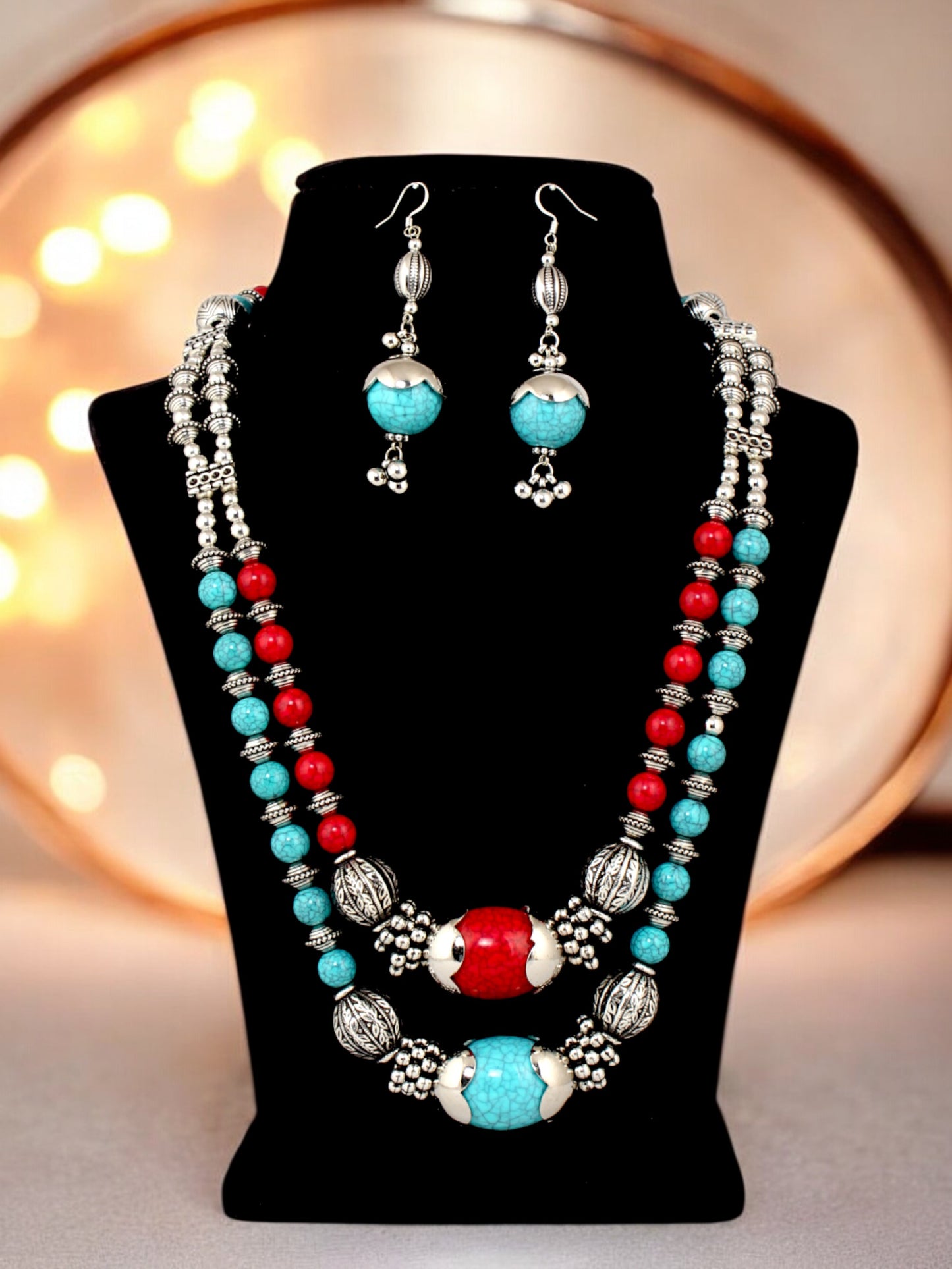 LUCKY JEWELLERY Navratri Garba Jewelry Set for Women & Girls