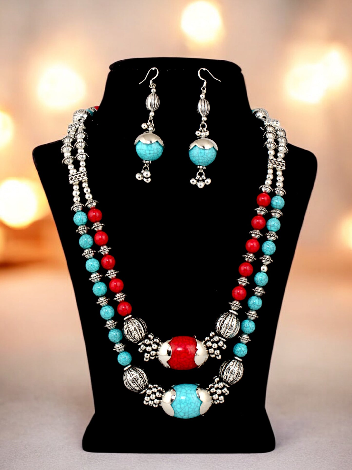 LUCKY JEWELLERY Navratri Garba Jewelry Set for Women & Girls